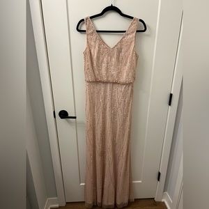 BHLDN Blush bridesmaid dress